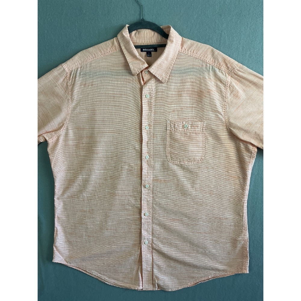 Mix & NY Button Up Men's‎ Large Short Sleeve